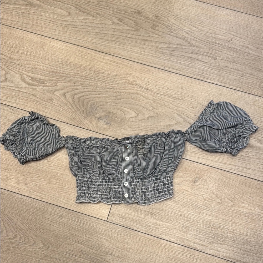 Striped Off-Shoulder Top